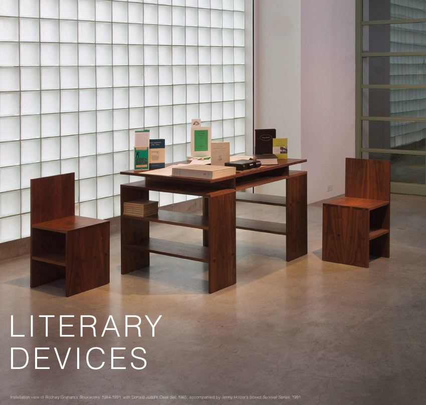 LITERARY DEVICES. On view October 11, 2014 - January 25, 2015